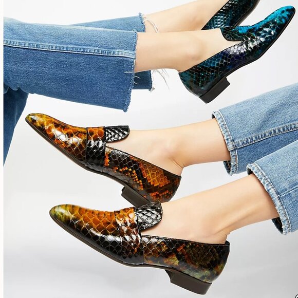 Free People Tux Slip On Menswear Flats/Loafers - Picture 4 of 10